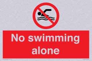 No swimming alone